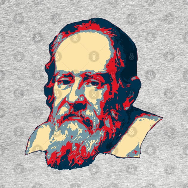 Galileo Galilei Pop Art by Nerd_art